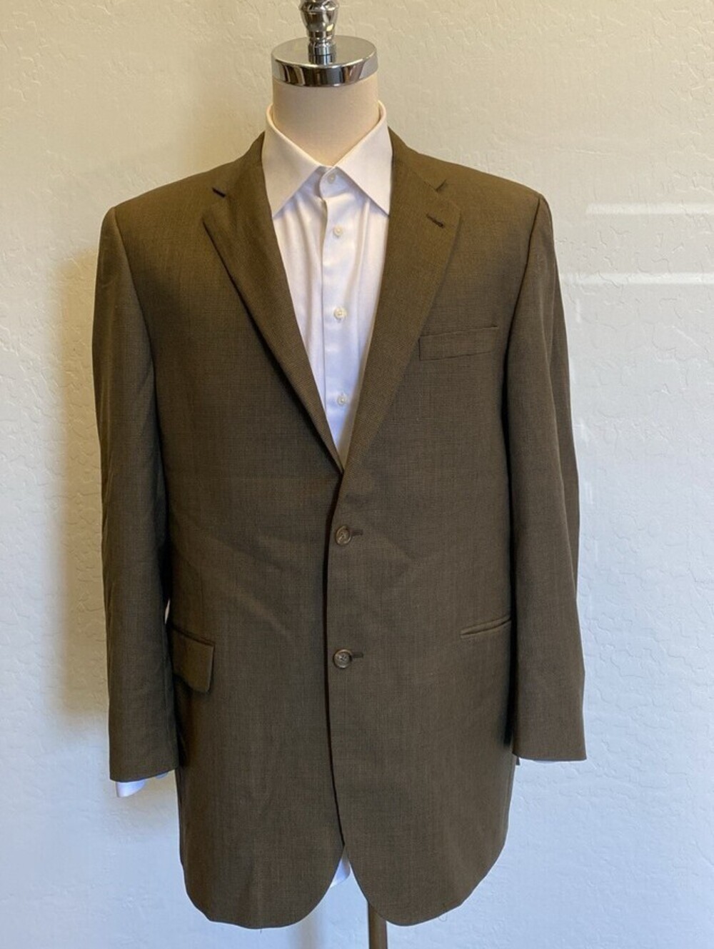 Burberry London Made in USA Single Breasted Wool Jacket 44L